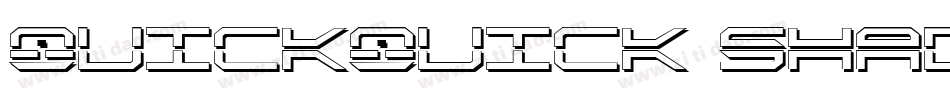 QuickQuick Shadow ItalCondensed字体转换